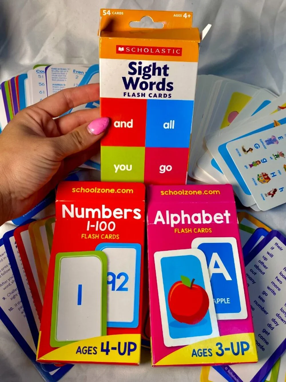 School Zone Numbers 1-100 + Alphabet + Scholastic Sight Words
